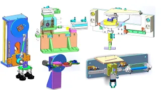 Pick and Place mechanisms - 2023 -  solidworks designs ,  ,#mechanism,#solidworks,#cad