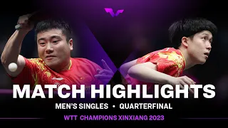 Liang Jingkun vs Wang Chuqin | MS QF | WTT Champions Xinxiang 2023