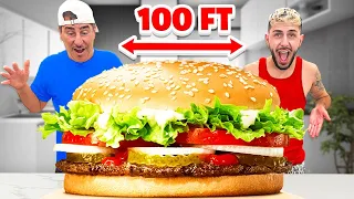 Making The World's BIGGEST Burger (ft.Brawadis)