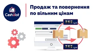 Продаж та повернення товарів по вільним цінам в Cashalot