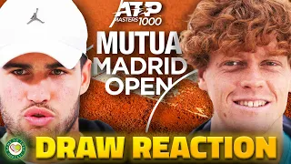 Sinner No.1 SEED! Alcaraz EASY Draw! | ATP Madrid Open 2024 | Draw Reaction