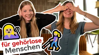 GEHÖRLOS trifft BLIND🦻👩‍🦯🤔 7 FRAGEN an Cindy Klink (Fabie) (Deutsche Gebärdensprache)