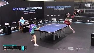 Josephina Neumann (GER) vs Kim Yeowon (KOR) | U15 R16 | 2022 WTT Youth Contender Otocec