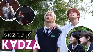 [Русская озвучка Kadza] Съемки  "SKZFLIX" и "Leave"