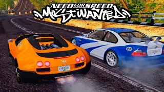 NFS MW Final Races | Bugatti Veyron  vs Razor's BMW M3 GTR | Blacklist #1 [PC/1440p]