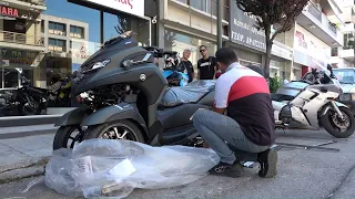 unboxing YAMAHA TRICITY 300cc  (3 wheels scooter 2020)