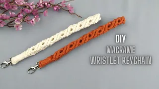 DIY Macrame Wristlet Keychain | Easy Tutorial for Beginners