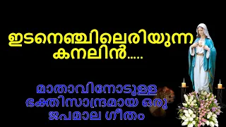 ഇടനെഞ്ചിൽ എരിയുന്ന കനലിന്റെ../Idanenjil Eriyunna Kanalinte..# Mother Mary Songs # Mary Matha#