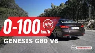 2019 Genesis G80 Ultimate 0-100km/h & engine sound