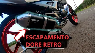 Escapamento Doré retro, Ronco Grave e grosso e Considerações apos 1 ano de Uso, Cbx 250 Twister 2008