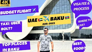 UAE DUBAI ABU DHABI TO AZERBAIJAN BAKU🇦🇿TRIP 2023|AZERBAIJAN ARRIVAL VISA|TOP PLACES TO VISIT BAKU