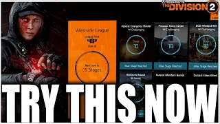 DIVISION 2 BEST BUILD AND TIPS TO COMPLETE WESTSIDE LEAGUE FAST & EASY - EVERYTHING YOU NEED TO KNOW
