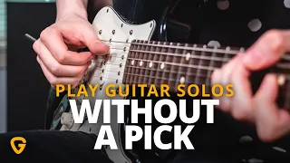 How To Play Guitar Solos WITHOUT A Pick - Beginner Guitar Lesson
