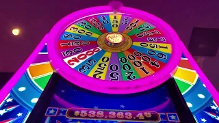 Wheel Of Fortune Triple Red White and Blue 1d 5 credit max bet Jan22 2024 Yaamava