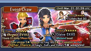 Dissidia Final Fantasy Opera Omnia Global - Fang Banner and Zell EX Release