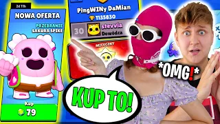 DZIEWCZYNA ROZKAZUJE mi przez CAŁY ODCINEK w BRAWL STARS! (straciłem KLUB i GEMY?😥)