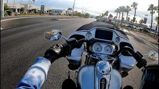 FIRST RIDE ON MY BUILT 124 ROAD GLIDE! I BLEW IT UP AFTER 4 BLOCKS... SMH