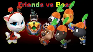 My Talking Tom Friends~🚀🏳‍🌈Friends Vs Boss- Talking Angela Complete his mission