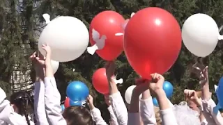 Шествием по центральным улицам и митингом открылось празднование 9 мая в Биробиджане(РИА Биробиджан)