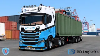 ETS2 [1.48] BD Logistics - Scania 450S 6x2 + Trailer - Standalone