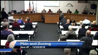 12-20-18 Plan & Zoning Commission