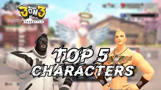 3on3 freestyle - TOP 5 BEST CHARACTERS IN THE GAME❗️