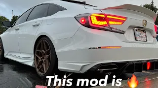 REAR VALENCE DIFFUSER Is AGGRESSIVE! 2018-2022 honda accord