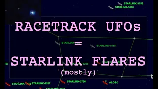Why "Racetrack" UFOs are mostly Starlink Flares