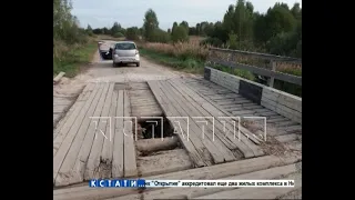 «Черные» лесорубы сломали мост в Семеновском районе