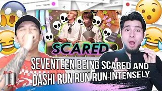 😱SEVENTEEN Being Scared And DASHI RUN RUN RUN INTENSELY🏃‍♂️ | NSD REACTION