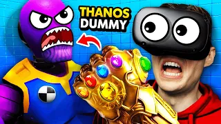 SECRET THANOS DUMMY vs INFINITY GAUNTLET In VR (Funny Rage Room VR Gameplay)