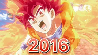 evolution of Goku Super Saiyan God （2015〜2018）