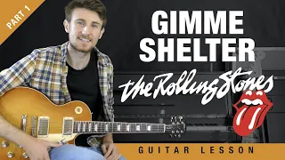 Gimme Shelter The Rolling Stones Guitar Tutorial + Lesson (Part 1)