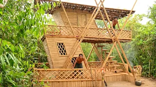 Bushcraft Tools: Building Bamboo A-Fram House