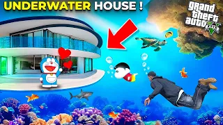 Franklin Buy’s Underwater Luxury House to Surprise Shin chan & Doraemon in Gta 5 in Telugu