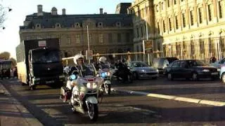 Police Motorcycle Escort Bank Transfer - Banque de France