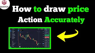 How to draw price action Accurately || how to trade binary in Quotex | Support and Resistance..