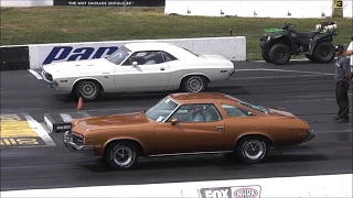 SUPER CAR RACES:  AMERICAN MUSCLE CAR RACING ENGLISHTOWN NJ USA