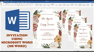 MINIMALIST VINTAGE OR BROWN | How to make WEDDING INVITATION in Microsoft Word | Cassy Soriano