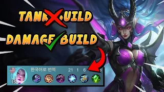 Karina Tank Is So Boring...Damage Build Is Way More Fun :) | Mobile Legends