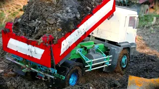 AMAZING TRUCK REMOTE CONTROLL WORKING // TRUCK TRANSPORTING STONE IN RIVER