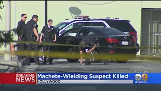 Machete-Wielding Suspect Shot, Killed By LAPD In Hollywood After Wild Crime Spree