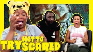 Try Not To Get Scared Challenge | Family Edition | AyChristene Reacts