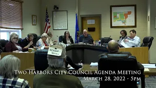 Two Harbors City Council Agenda Meeting - March 28, 2022 - 5pm