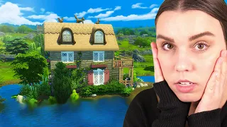 I built a house on a pond 🐟 (The Sims 4 Cottage Living)