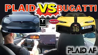 Faster than Bugatti Chiron | Tesla Model S Plaid Taking Over