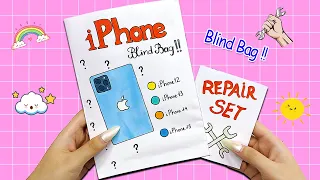 [🐾paper diy🐾] I Iphone15 📱 Blind bag fixing broken Iphone 아이폰 랜덤팩 종이놀이 핸드폰 고치기 | ASMR