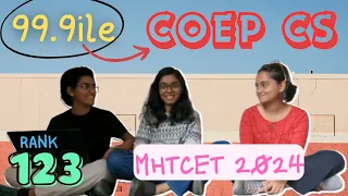 Toppers' Talk | mhtcet 2024 | coep | vjti | coep cs