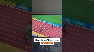 Noah Lyle’s advance in 100m prelim #budapest2023 #worlds