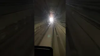 metro train tunnel |metro coming out of tunnel |fastest metro in india
